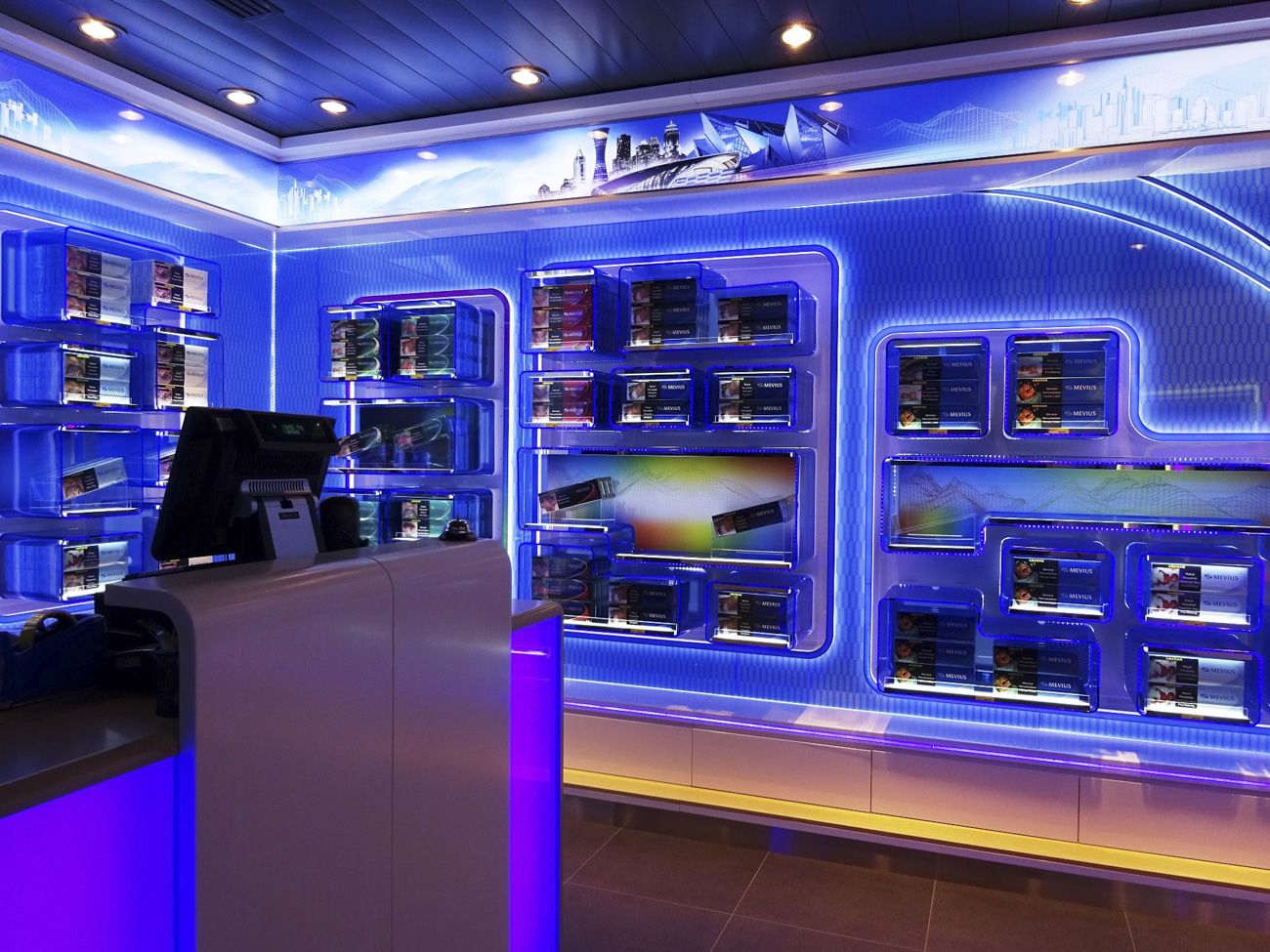 Lounge Complements Adjoining Store - Mevius